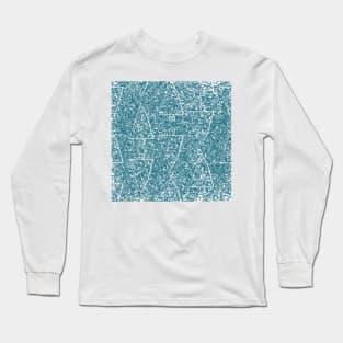 A Vintage Christmas Tree Pattern In White And Vintage Long Sleeve T-Shirt